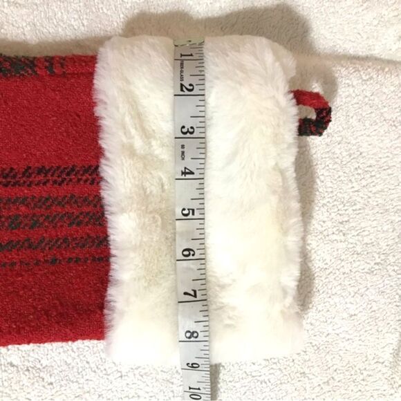 Red & Black Plaid Christmas Stocking - Picture 5 of 7